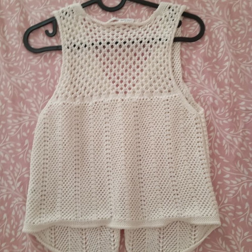 Knitted top Pull & Bear like new, size M, white