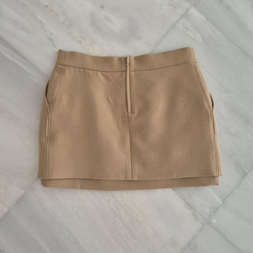 Maje mini skirt size S like new, beige, viscose balloon effect