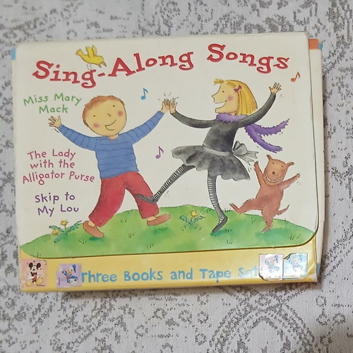 Sing-Along Songs cassette and 3 books used, English