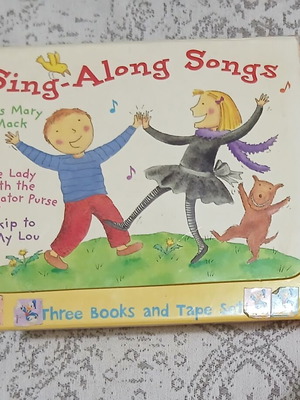 Sing-Along Songs cassette and 3 books used, English