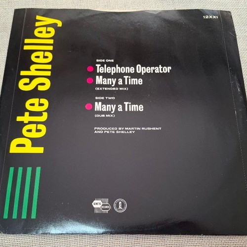 Pete Shelley Telephone Operator 12' βινύλιο, ηλεκτρονική