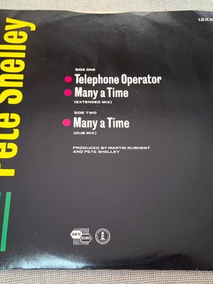 Pete Shelley Telephone Operator 12' βινύλιο, ηλεκτρονική