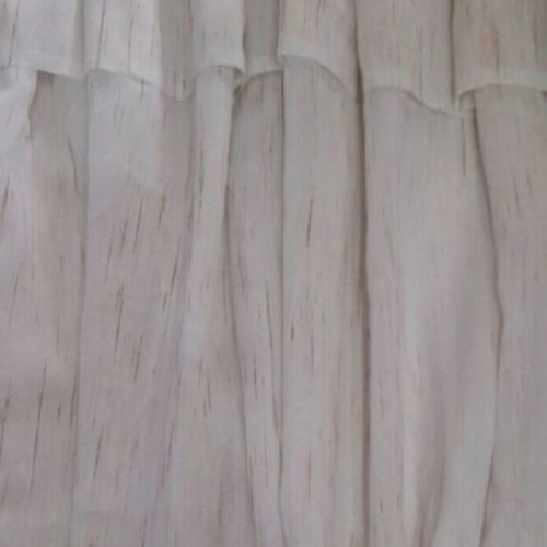 Ecru curtain with honey details, like new, ready sewn