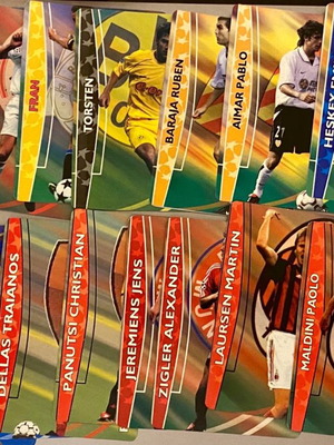 Champions League 2002 football cards used, pack of 20