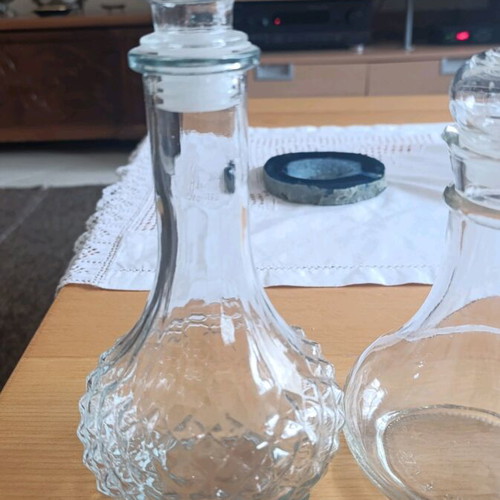 Carafes set of two new for oil or wine or decorative