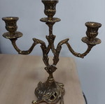Three-arm brass candlestick new