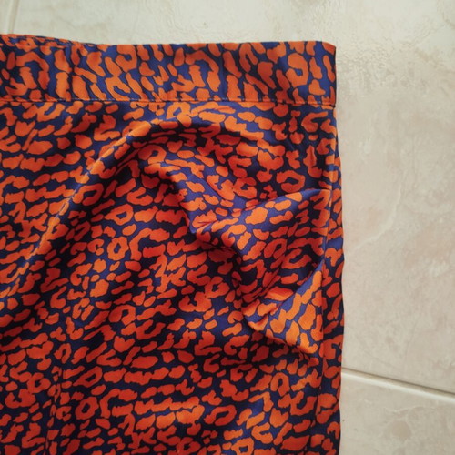 Asymmetric skirt size M, blue and orange
