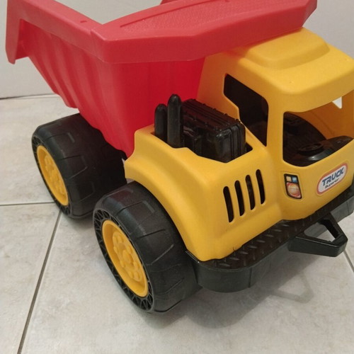 Large toy truck with tipping bed like new