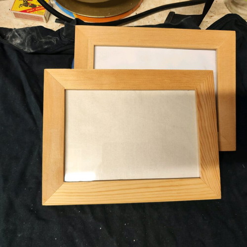 Wooden frames new, pack of 6, 21x16 cm