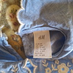 Cotton denim shirt for newborn, like new, H&M baby girl