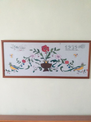 Πίνακας κεντημένος λαικής τέχνης μεταχειρισμένος