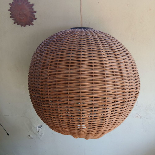 Bamboo ceiling light large, like new, 60 cm diameter