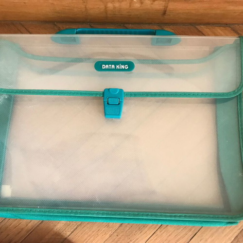 Plastic bag and paper folders like new, set of 5 pieces