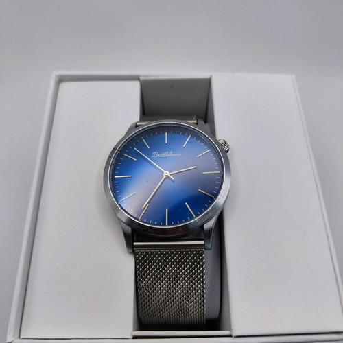 Bratleboro Tayrona watch like new, blue and silver
