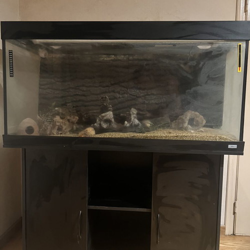 Aquarium 340 liters used, 1.20m length 50cm depth