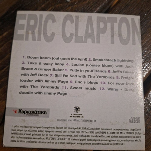 Eric Clapton CD used, rock song collection