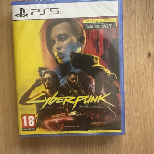Cyberpunk 2077 Ultimate Edition PS5 game new, includes Phantom Liberty expansion