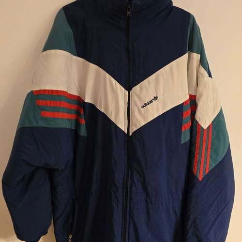 Adidas vintage retro thick long jacket XL used