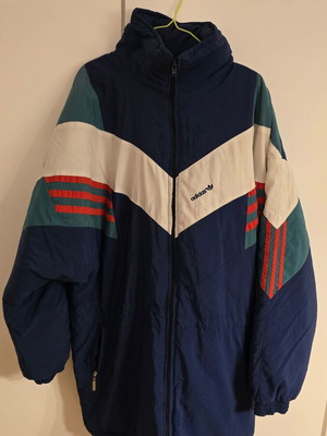 Adidas vintage retro thick long jacket XL used