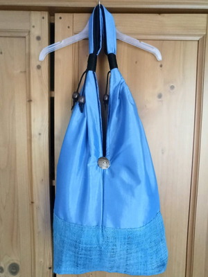 Fabric shoulder bag new, pouch style with lining