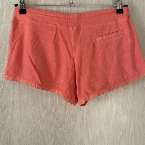 Juicy Couture coral terry shorts, size L