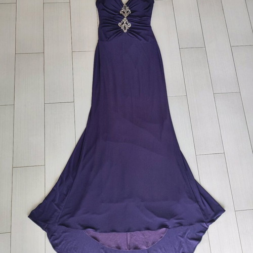 Vintage Modissa Glam evening dress size M like new, purple