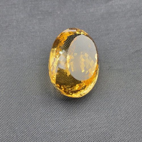 Natural Citrine 87.33ct Oval Cut IF certified Gem Palace like new