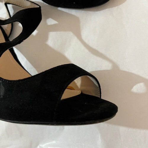 Black suede GoGo Shoes sandal like new, size 39