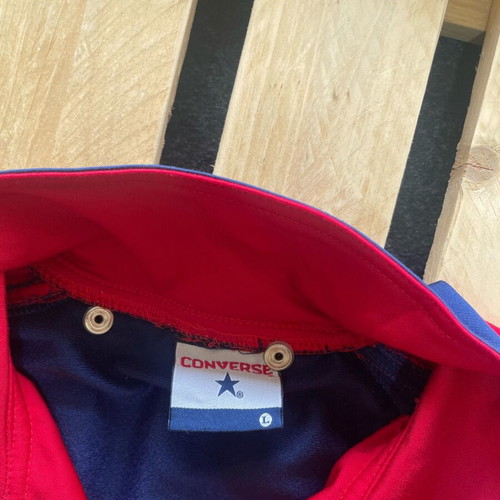 Vintage Converse All Star Basketball Jacket Large like new, navy red white