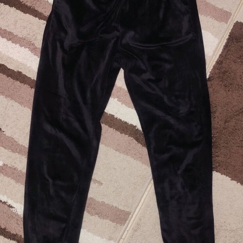 Velvet sweatpants, with medium elastic