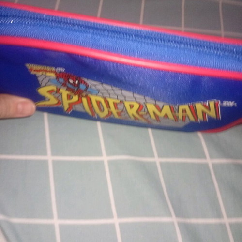 Spanteran pencil case new filled with markers and colored pencils