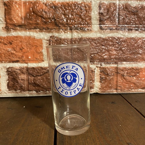 Omega Tsotras glass used, 12 cm tall