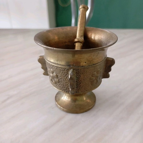 Bronze mortar used small 5 cm