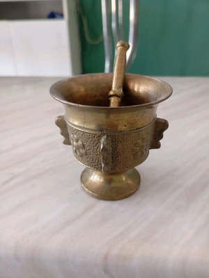 Bronze mortar used small 5 cm