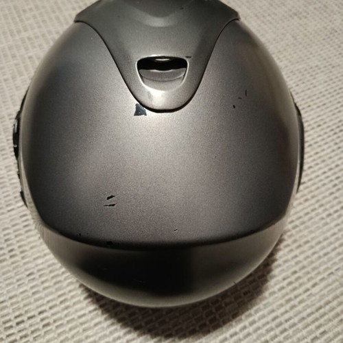 Nolan motorcycle helmet used, dual visor, flip-up