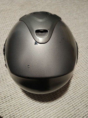 Nolan motorcycle helmet used, dual visor, flip-up