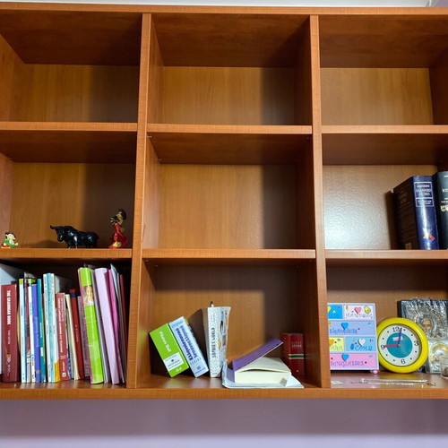 Wooden beech bookcase like new, excellent condition