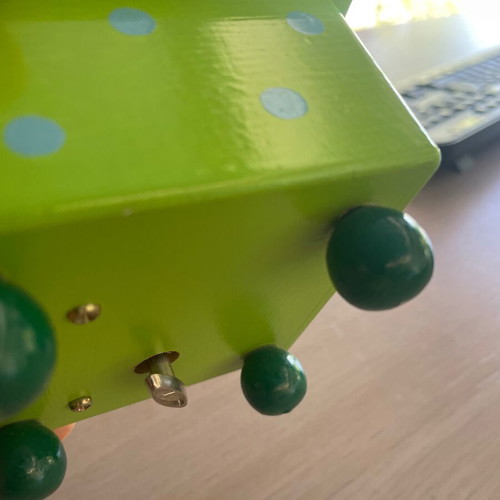 Wooden magnetic music box for children like new