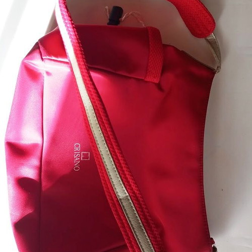 Crisano by Hunter shoulder bag like new, red and beige