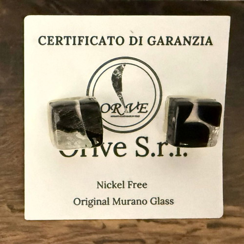Murano earrings new with Murano stone